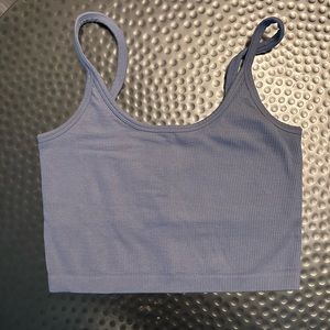 Cream Yoga Lavender Bra Top